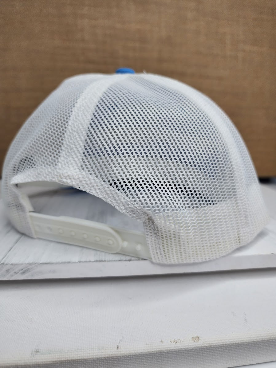 Gulf Coast Girl Trucker Hat - Light Blue/White