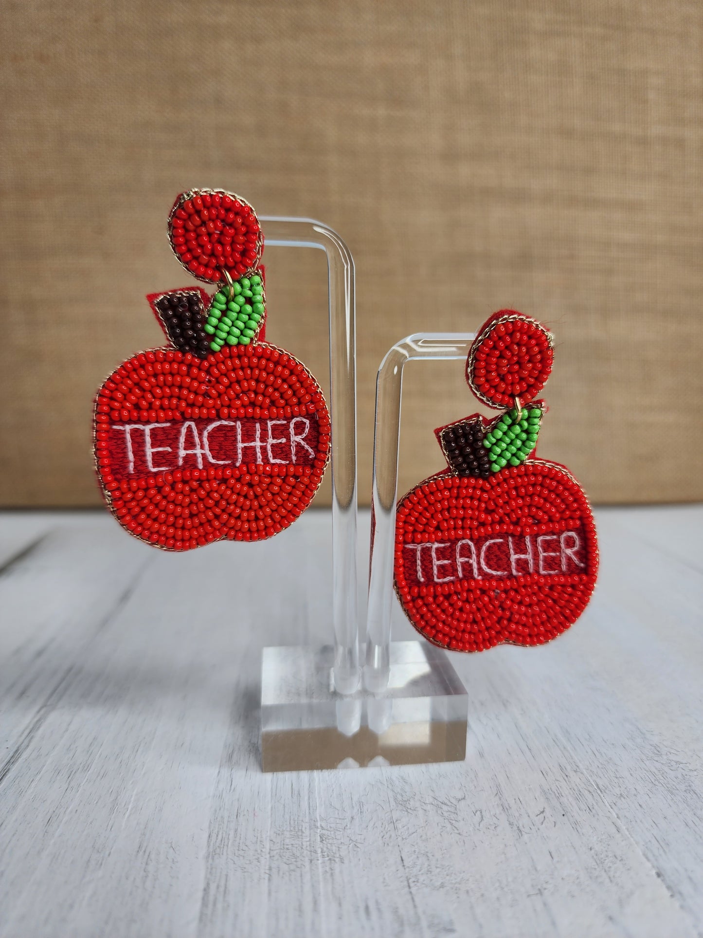 Apple Teacher Earrings