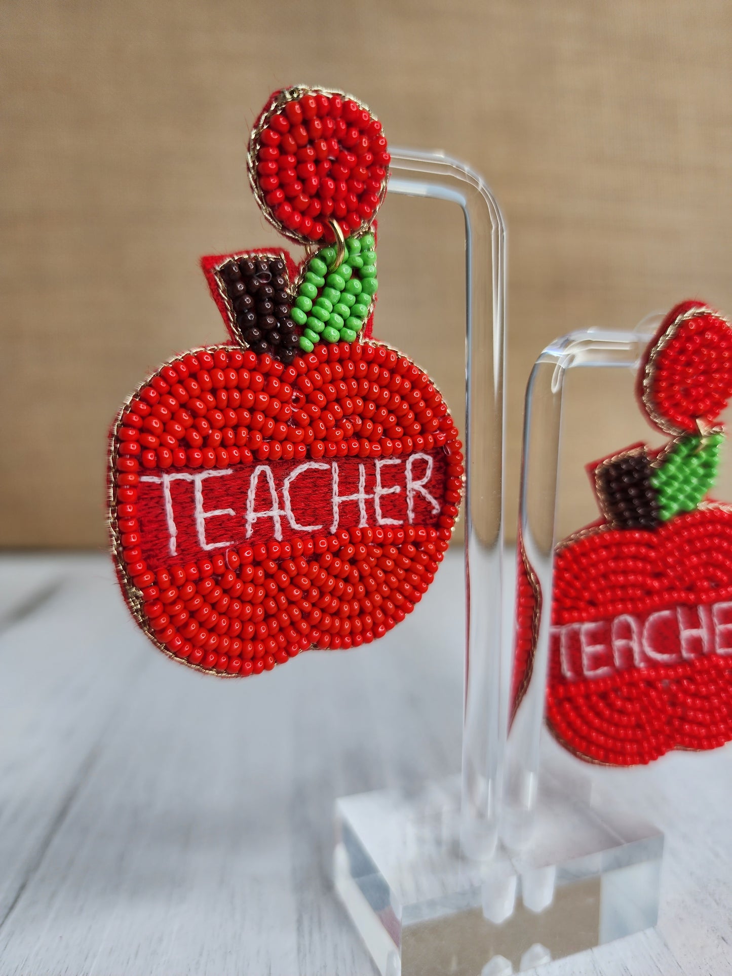 Apple Teacher Earrings