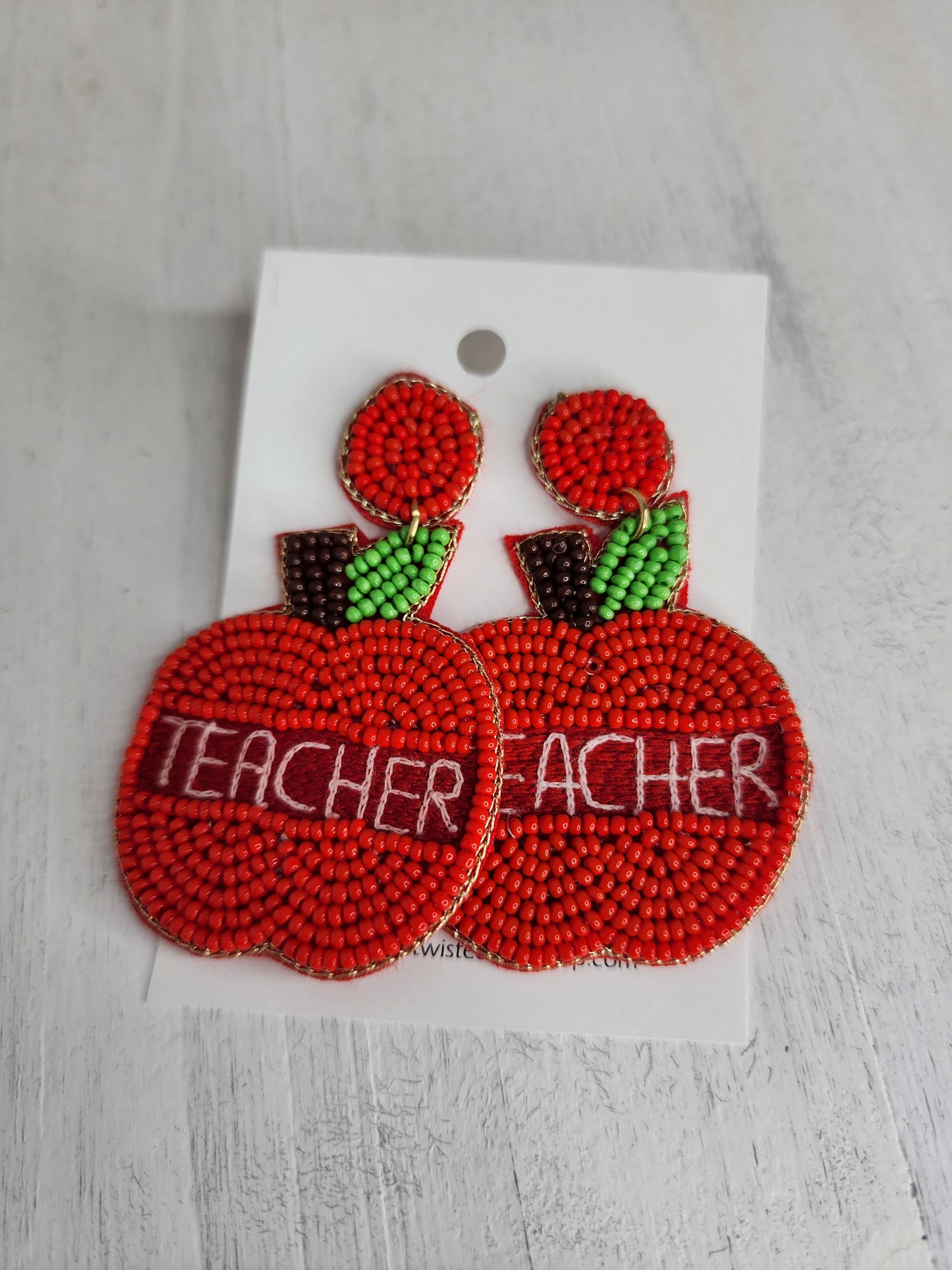 Apple Teacher Earrings
