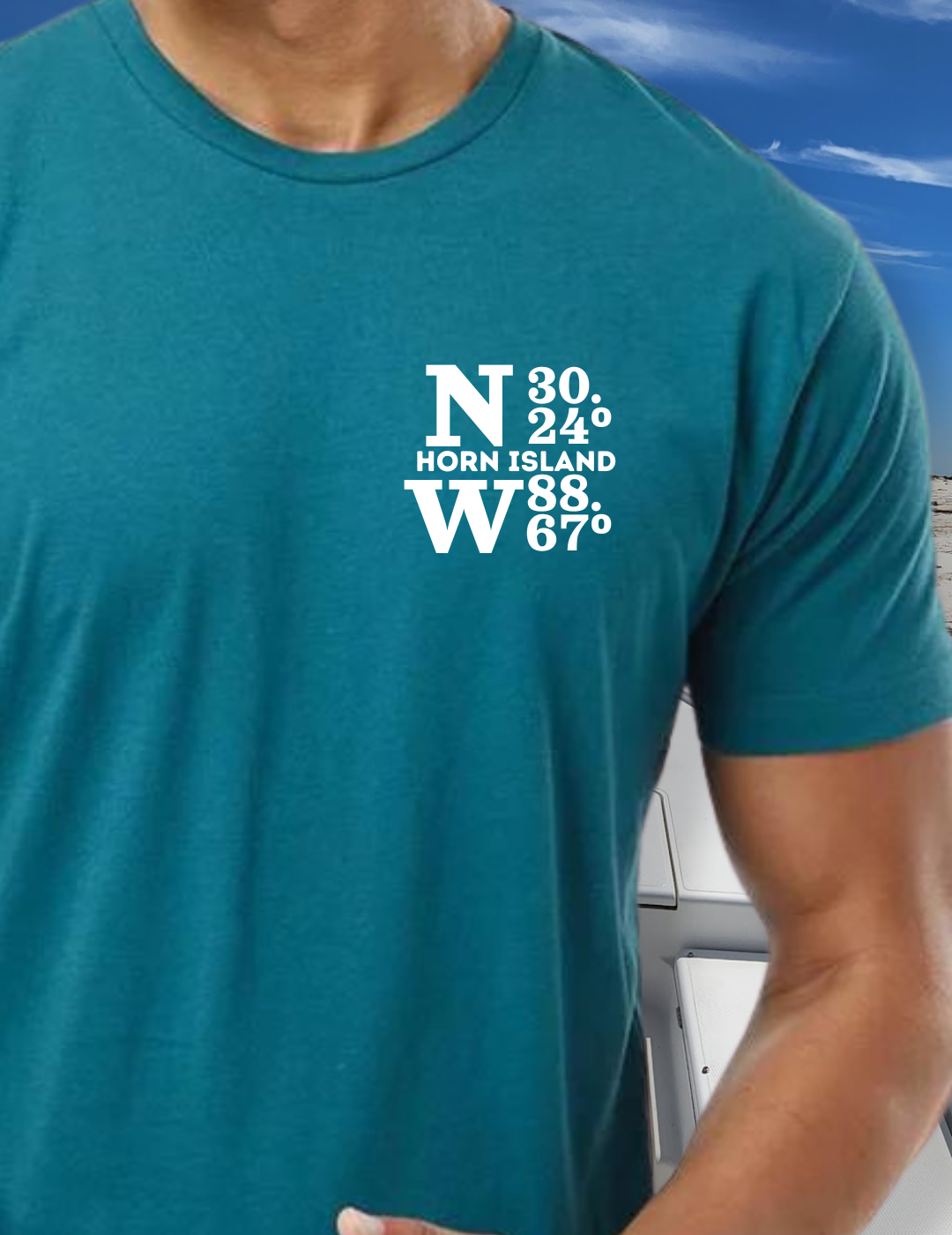 Horn Island Coordinates T-Shirt