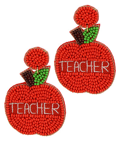 Apple Teacher Earrings
