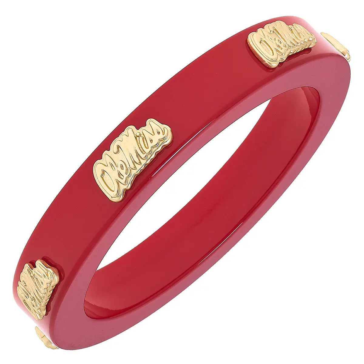 Ole Miss Rebels Resin Logo Bangle