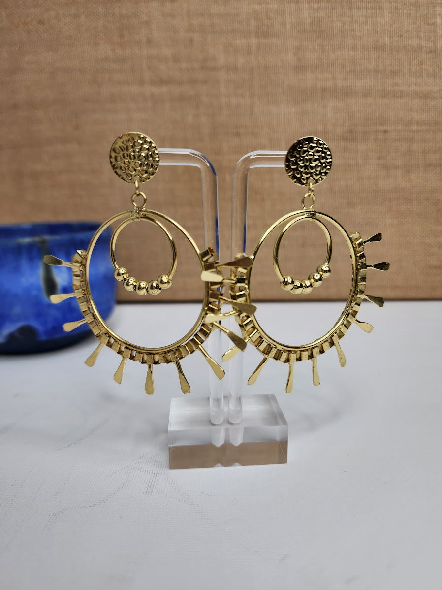 Stay Spicy Gold Earrings