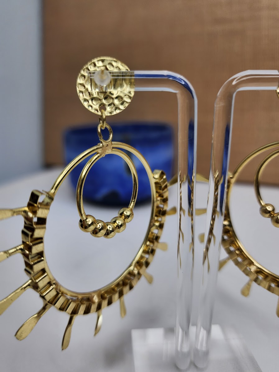 Stay Spicy Gold Earrings