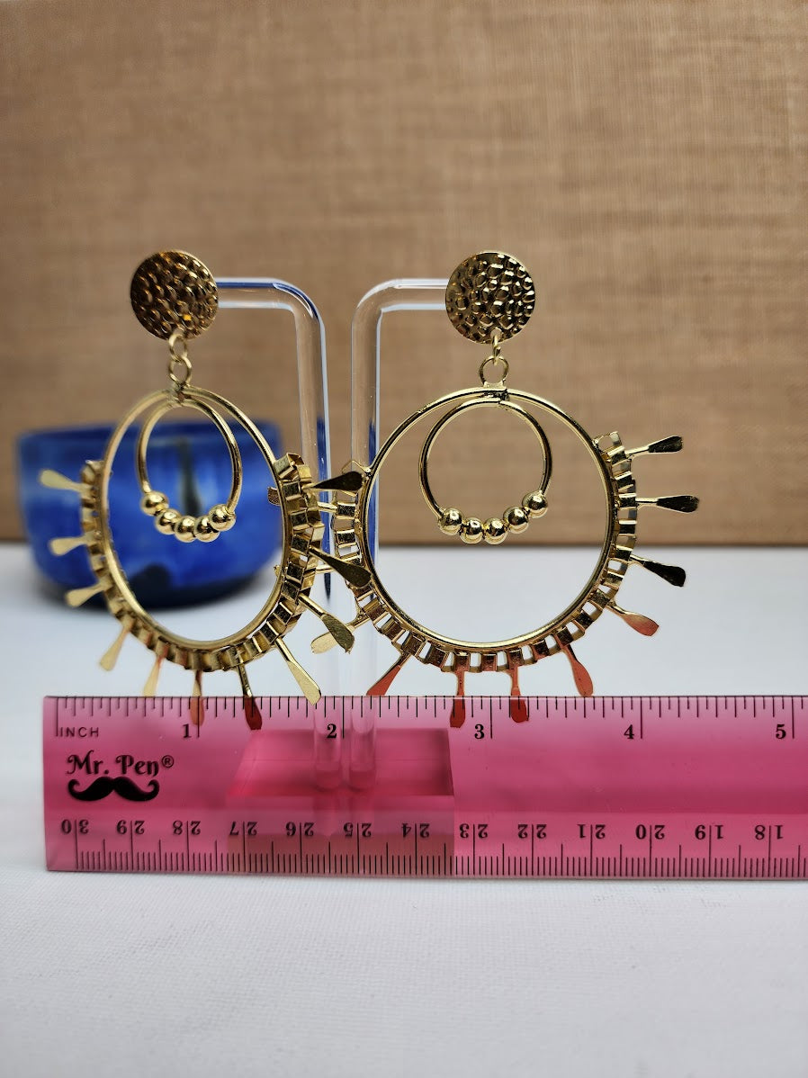 Stay Spicy Gold Earrings