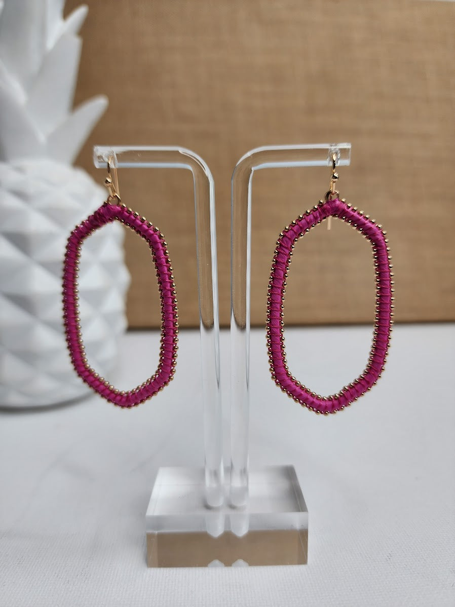 Playing it Safe but Still a Good Time Earrings • Pink