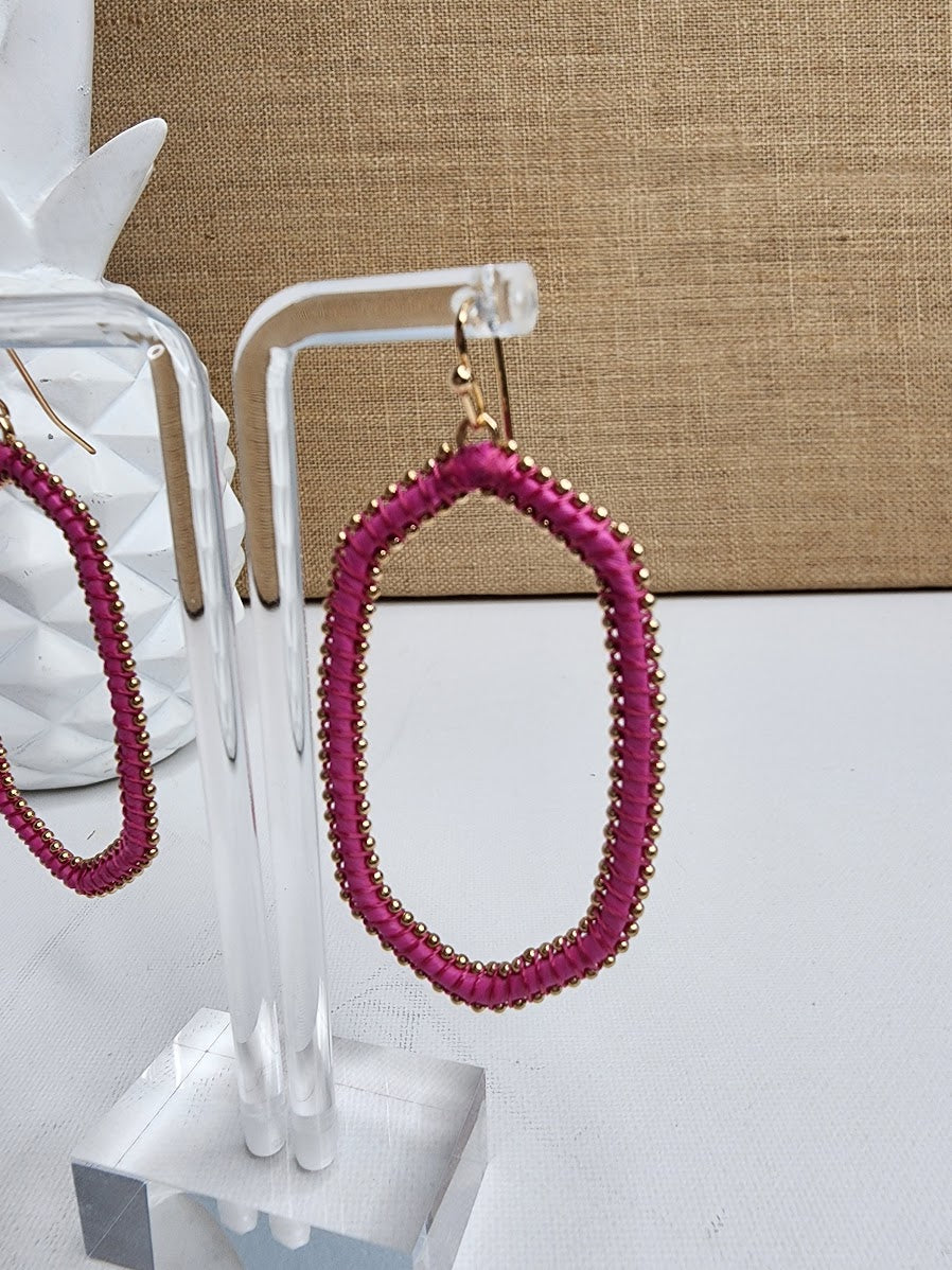 Playing it Safe but Still a Good Time Earrings • Pink