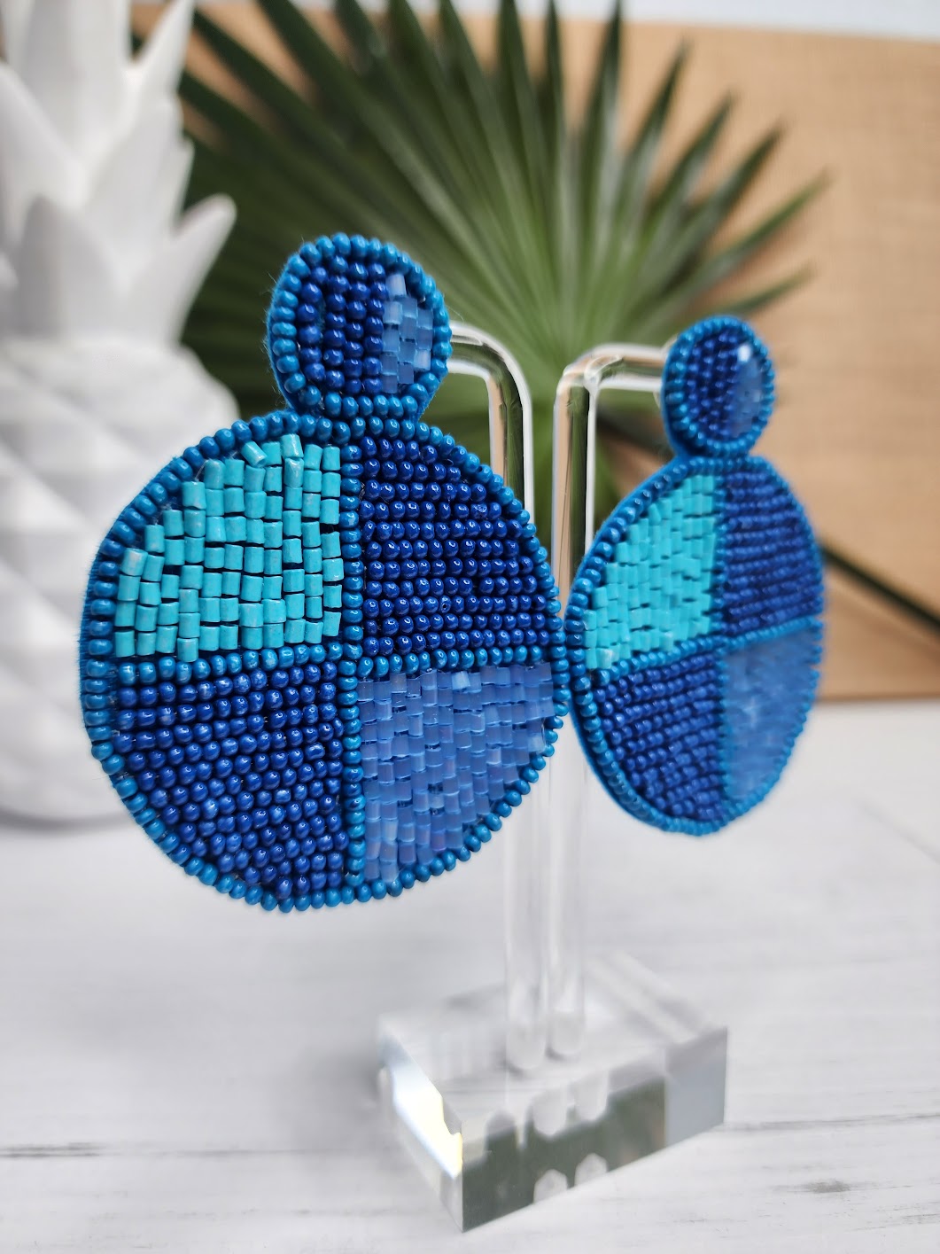 Having Fun Earrings • Blue