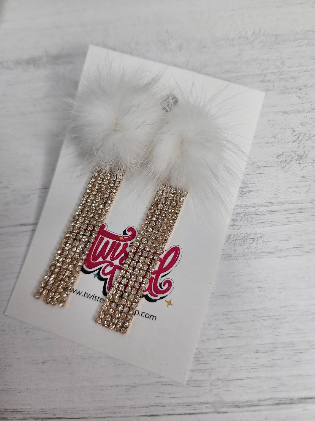 Cheer You On Earrings • White