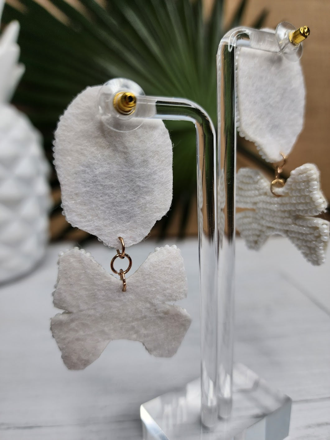 Jolly Roger Beaded Earrings