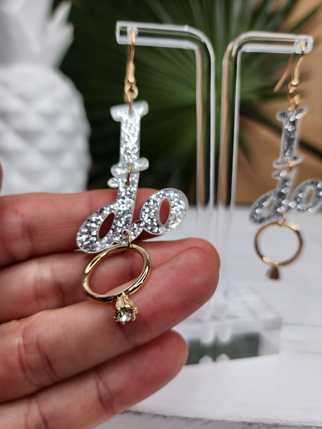 She Does! Bride Earrings