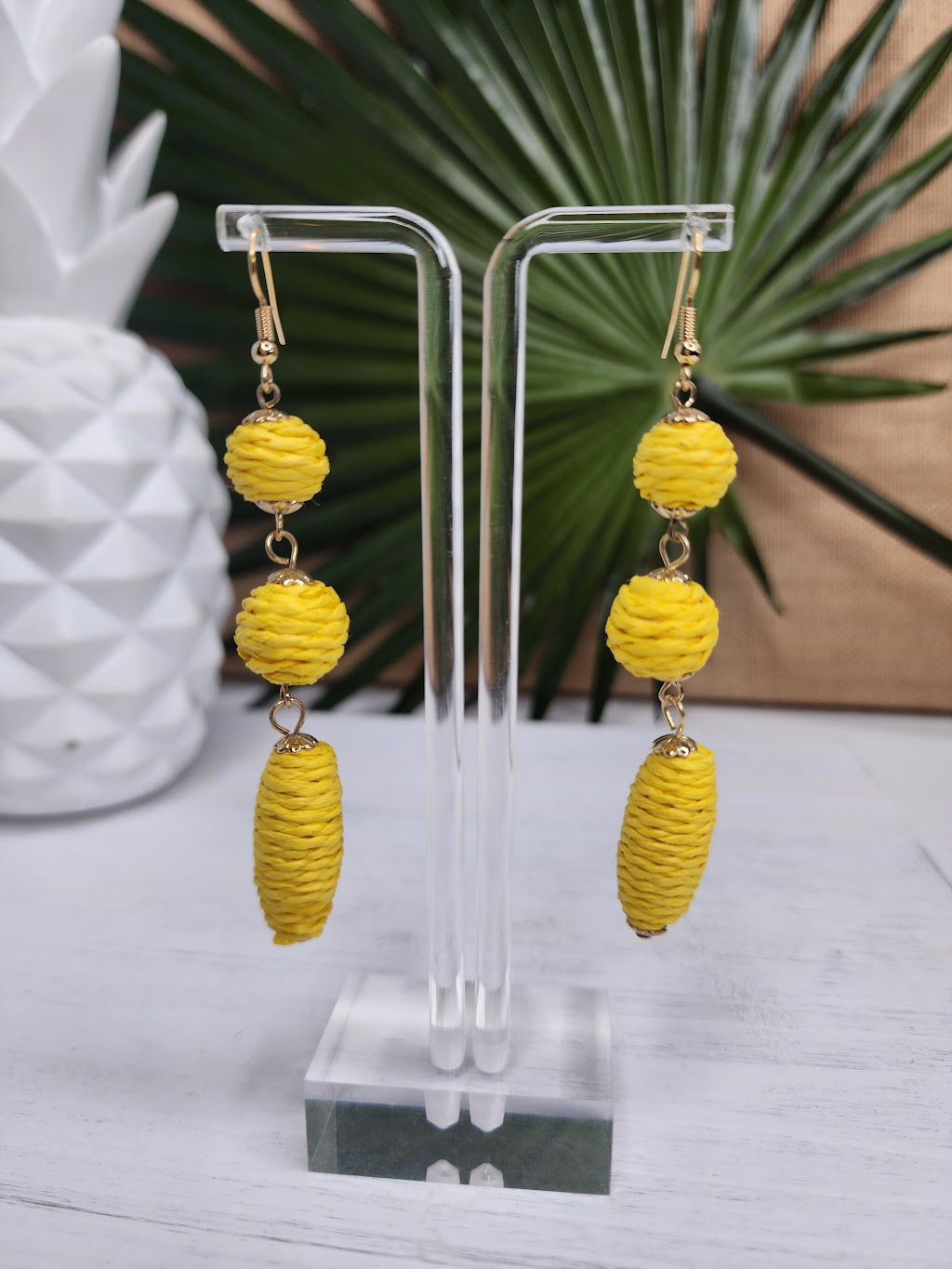 Good Vibes Earrings in Yellow