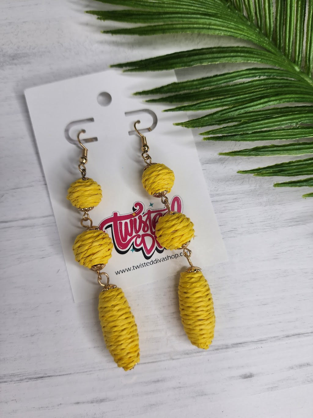 Good Vibes Earrings in Yellow