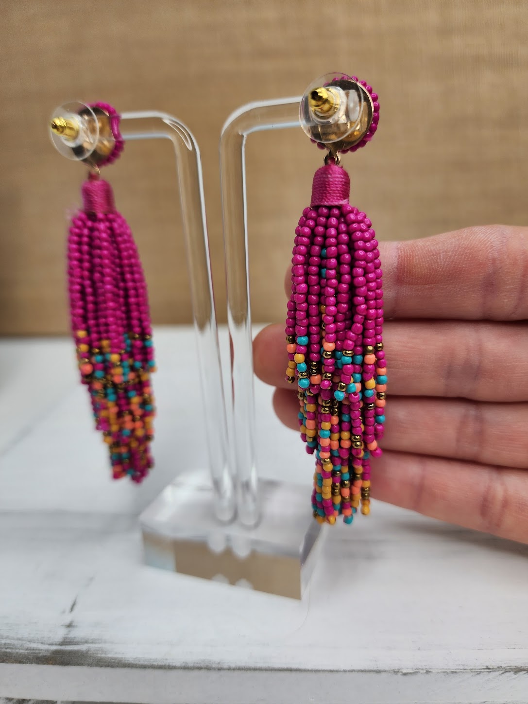 Bold & Beaded Earrings