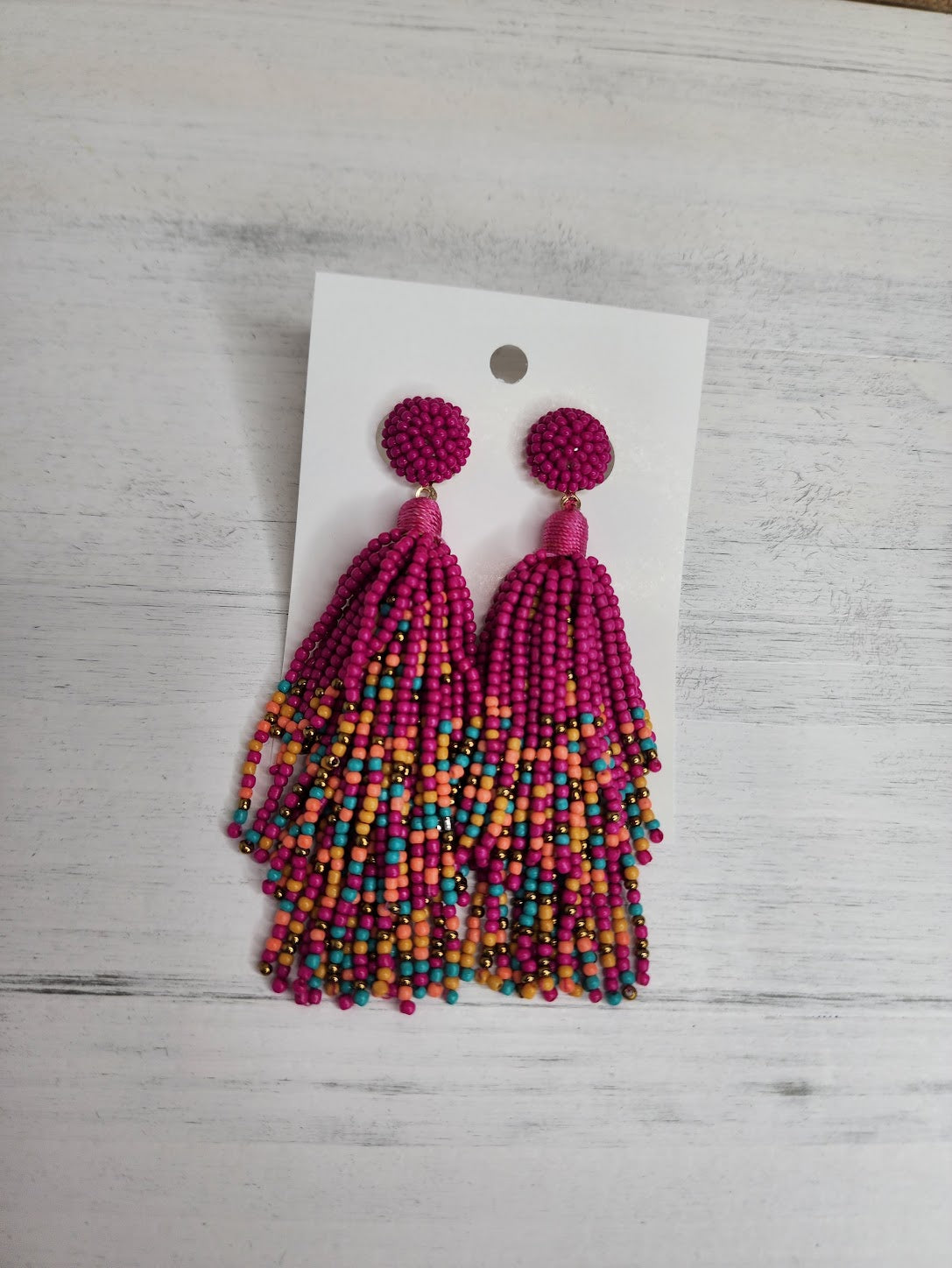 Bold & Beaded Earrings