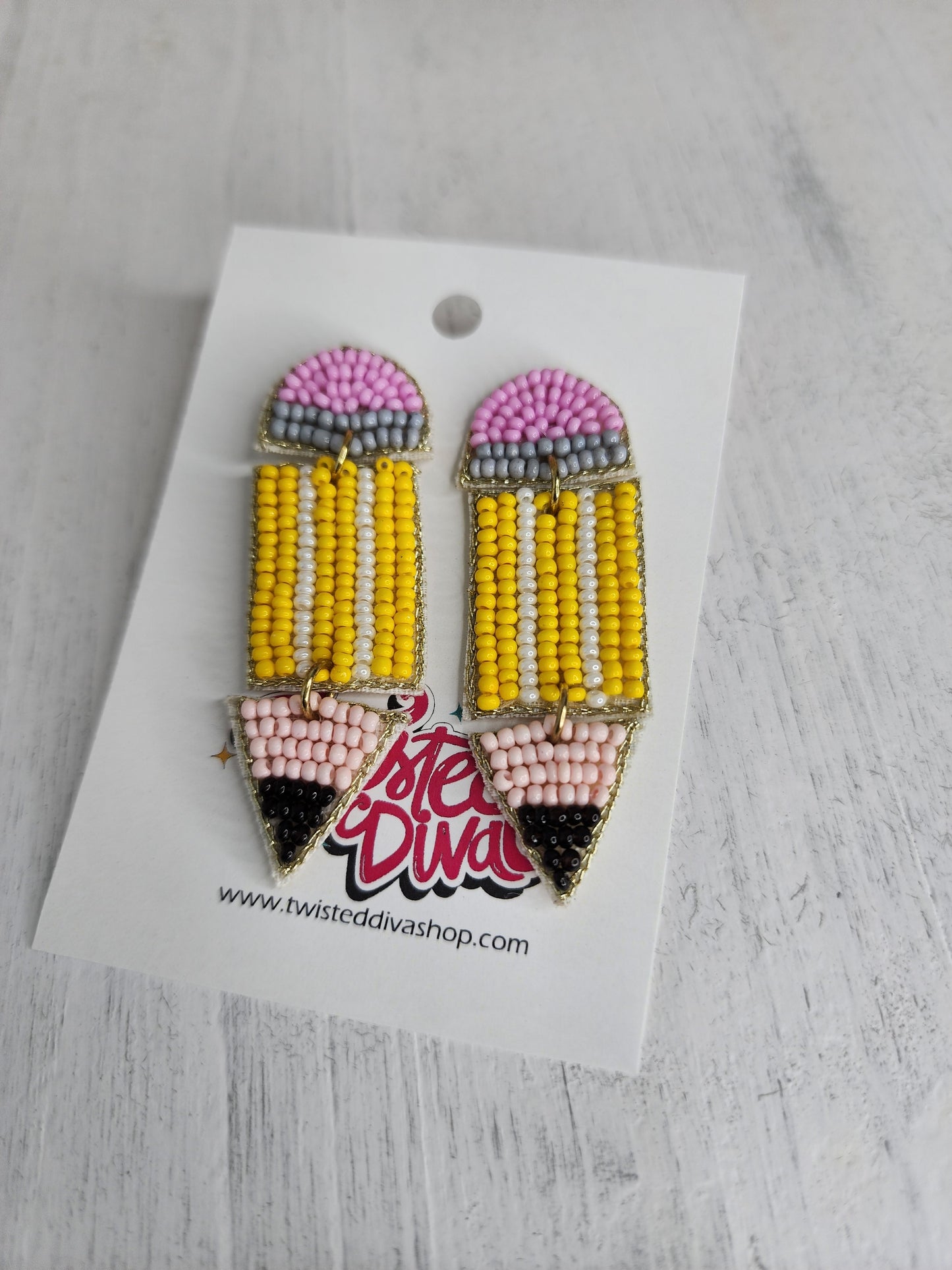 Pencil Teacher Earrings