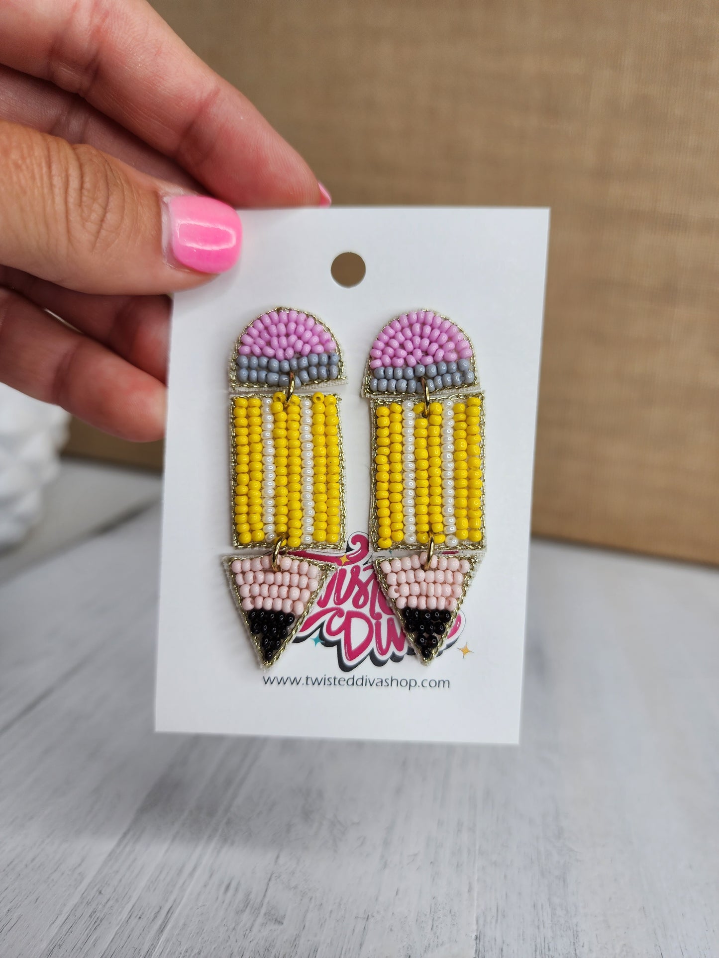 Pencil Teacher Earrings