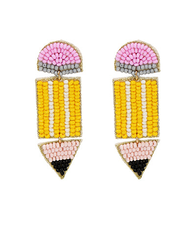 Pencil Teacher Earrings