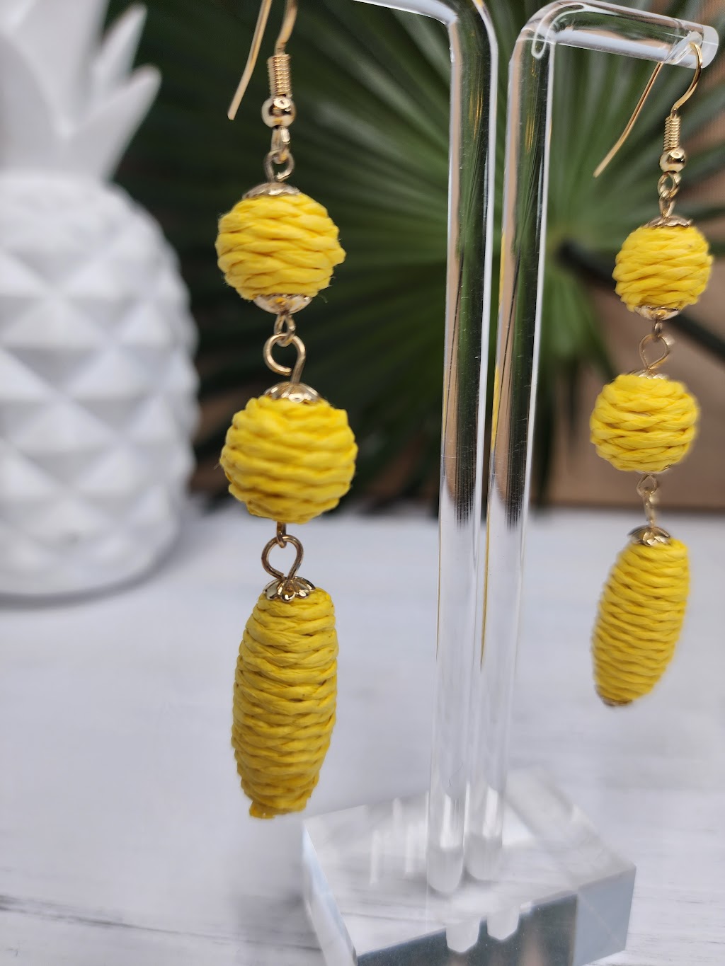Good Vibes Earrings in Yellow