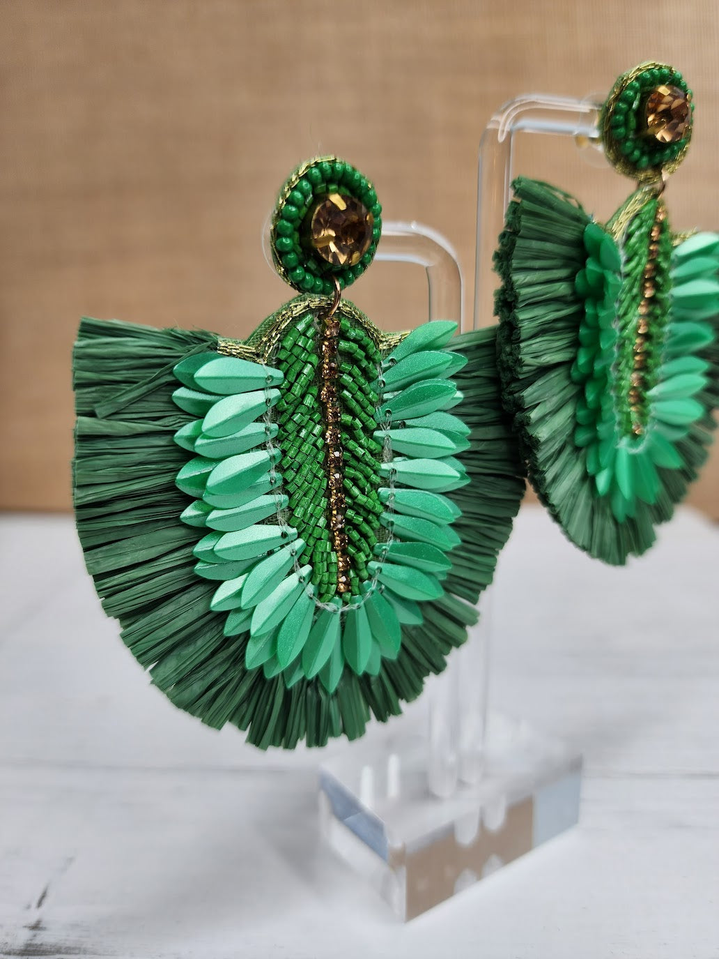 Green Goddess Earrings